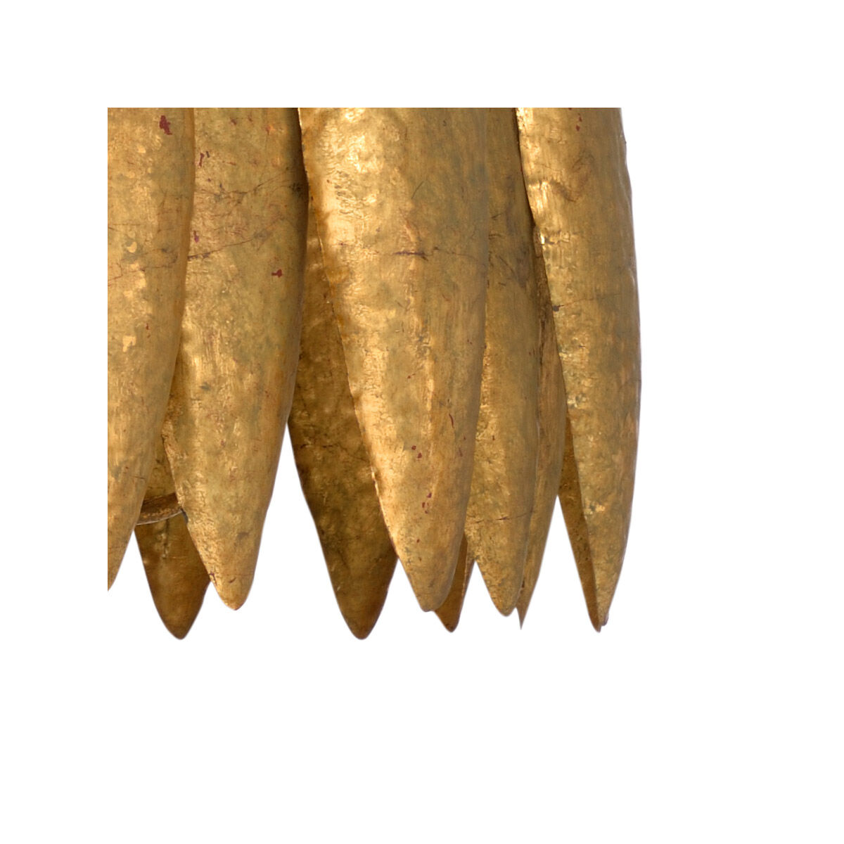 Wildwood 4 Light 21 inch Antique Gold Leaf Chandelier Ceiling Light