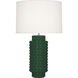 Dolly 27.5 inch 150 watt Jungle Glazed Textured Ceramic Table Lamp Portable Light in Fondine