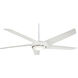 Raptor 60 inch Flat White Indoor Ceiling Fan