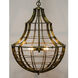 Ribcage 4 Light 20 inch Antique Brass Chandelier Ceiling Light