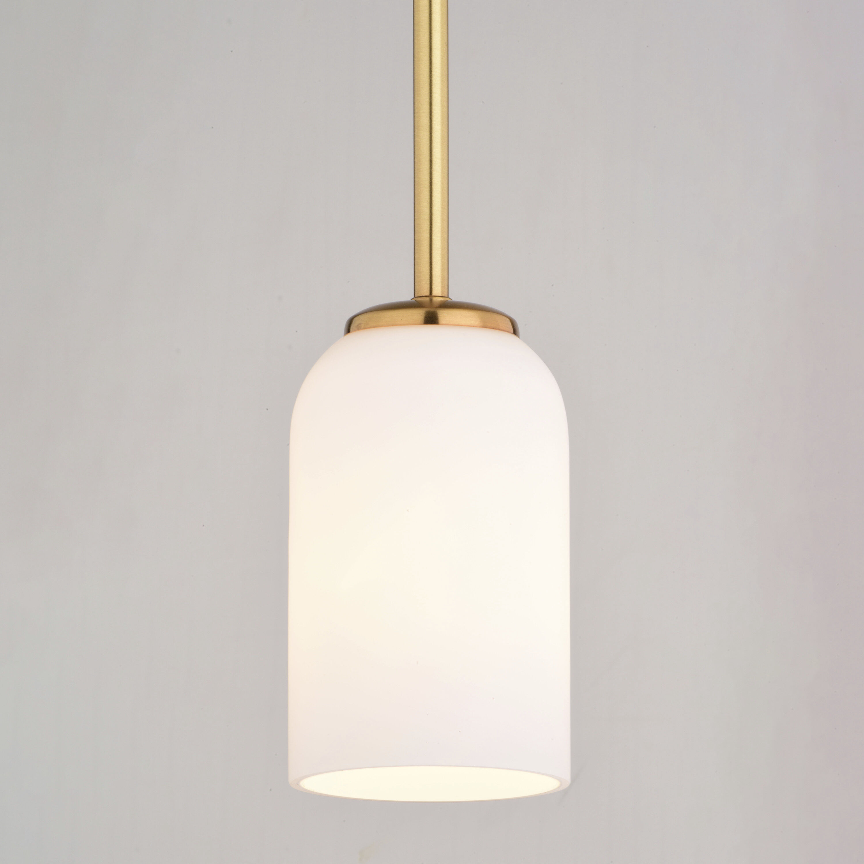 Shelby LED 5.25 inch Natural Brass Mini Pendant Ceiling Light