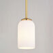 Shelby LED 5.25 inch Natural Brass Mini Pendant Ceiling Light