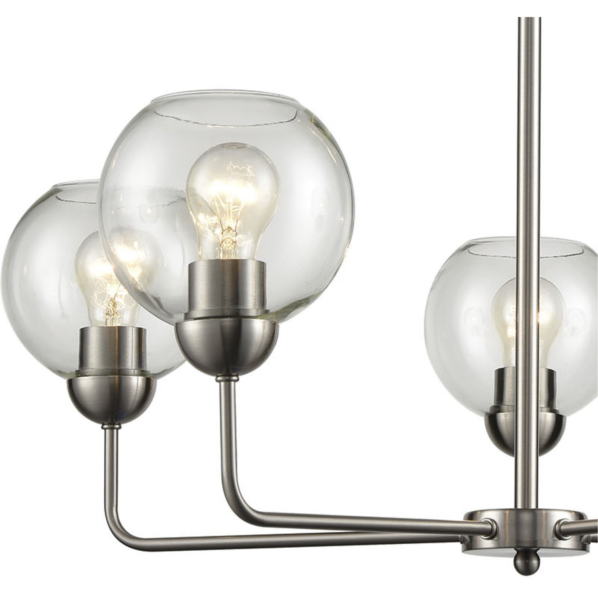 Astoria 5 Light 28 inch Brushed Nickel Chandelier Ceiling Light