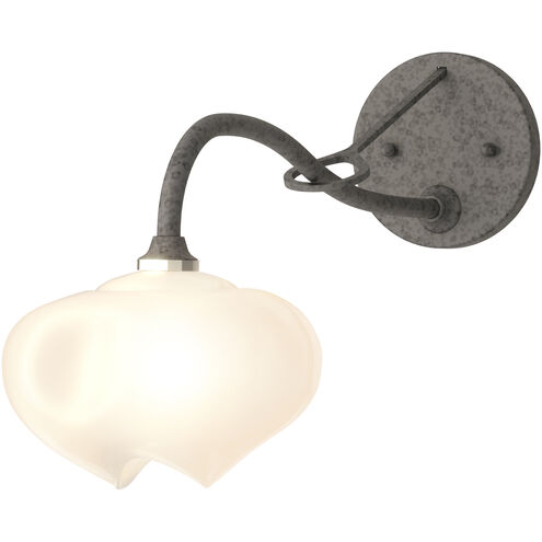 Ume 1 Light 5.9 inch Natural Iron Long-Arm Sconce Wall Light in Frosted, Long-Arm