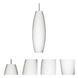 Suzi 18 LED Satin Nickel Cord Pendant Ceiling Light