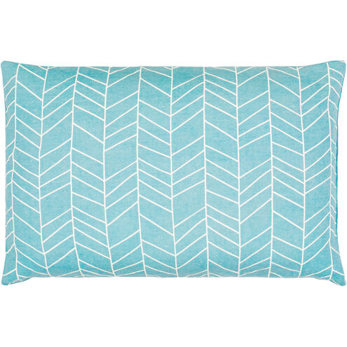 Lachen 20 inch Teal Pillow Kit in 13 x 20, Lumbar