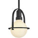 Somerset 1 Light 6.25 inch Black Semi-flush Mount Ceiling Light