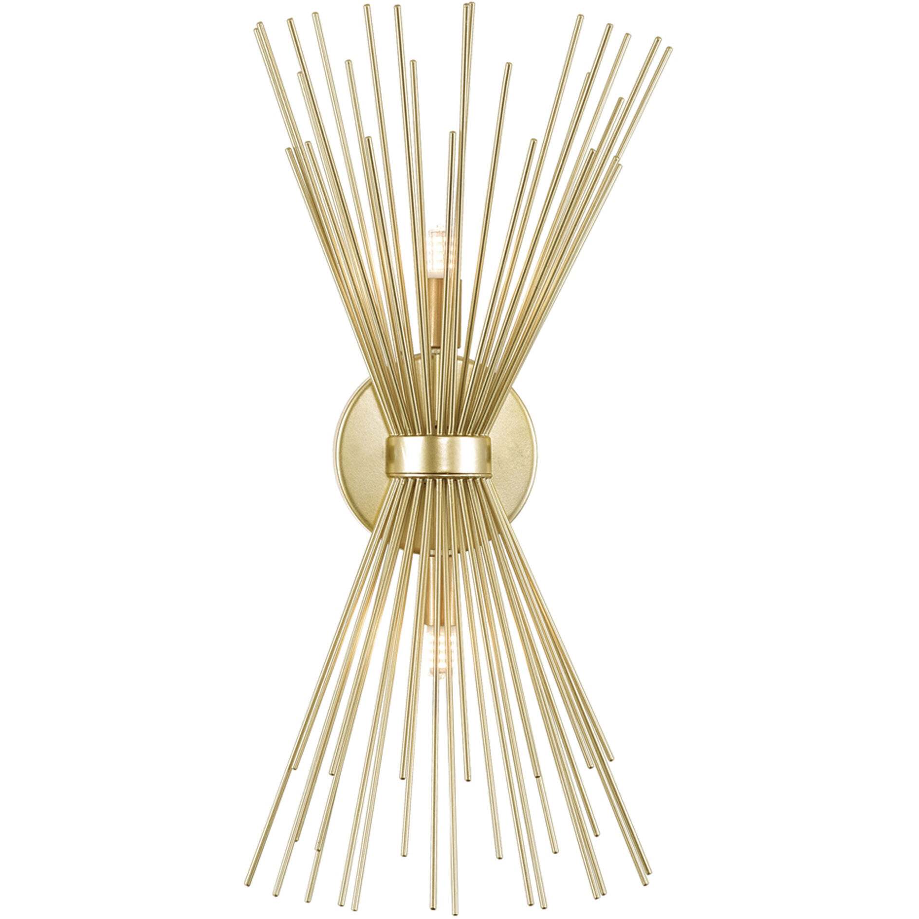 CWI Lighting Savannah 2 Light 5 inch Gold Leaf Wall Sconce Wall Light  1034W8-2-620 - Open Box