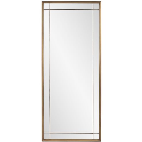 Chiverny 70 X 30 inch Antique Brass French Panel Mirror