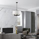 Cresthaven 4 Light 24 inch Bronze with Antique Brass Accents Pendant Chandelier Ceiling Light