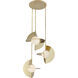 Scorpio LED 27.25 inch Metallic Brass Chandelier Ceiling Light