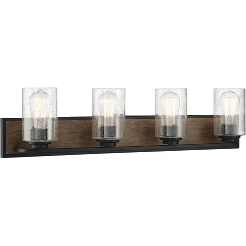 Sheppard 4 Light 32.75 inch Lodge Bathroom Vanity Light Wall Light