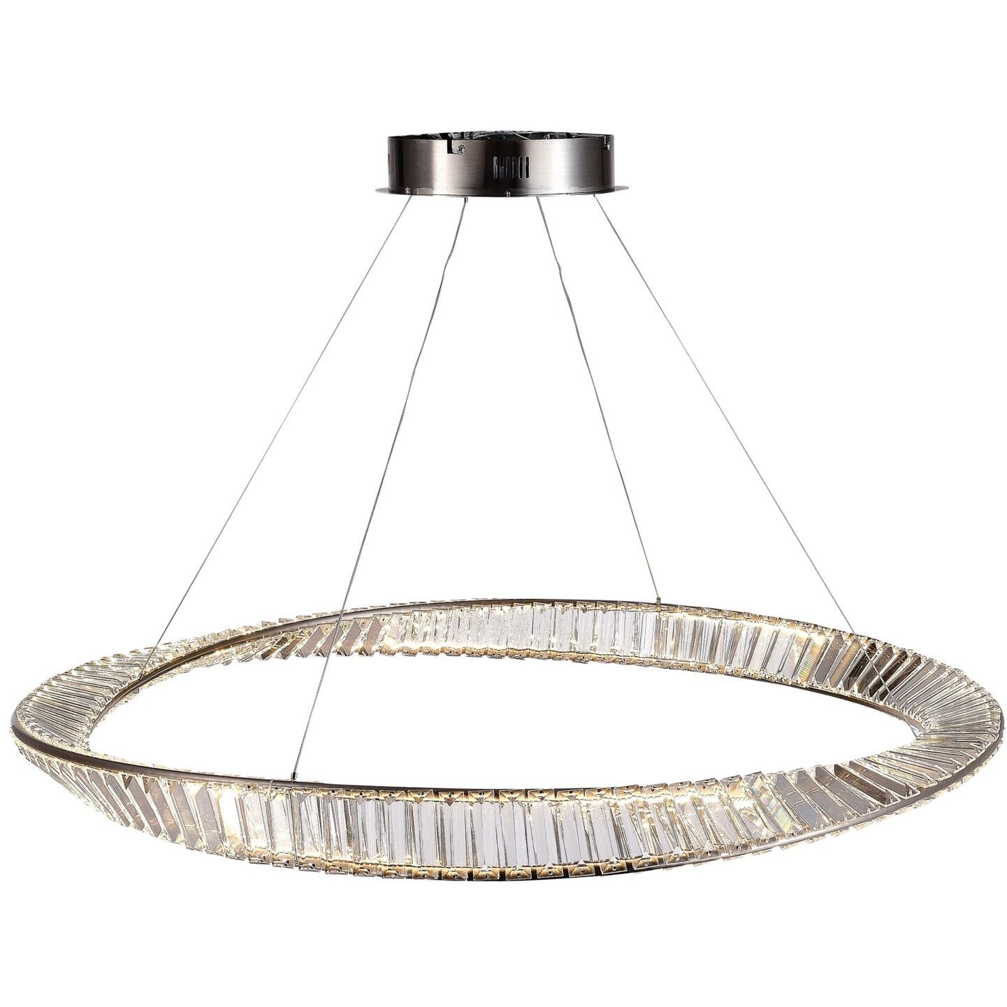 Stella 39.5 inch Satin Nickel Pendant Ceiling Light