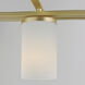 Lateral 4 Light 36 inch Satin Brass Linear Pendant Ceiling Light