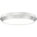 Quasars LED 20 inch Brushed Nickel Flush Mount Ceiling Light