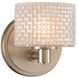 Willow LED 5 inch Satin Nickel Bath Vanity Light Wall Light