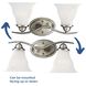 Trinity 2 Light 17.25 inch Brushed Nickel Bath Vanity Wall Light