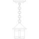 Berkeley 1 Light 5.63 inch Mission Brown Pendant Ceiling Light in Off White