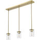 Thayer 3 Light 4.75 inch Luxe Gold Pendant Ceiling Light