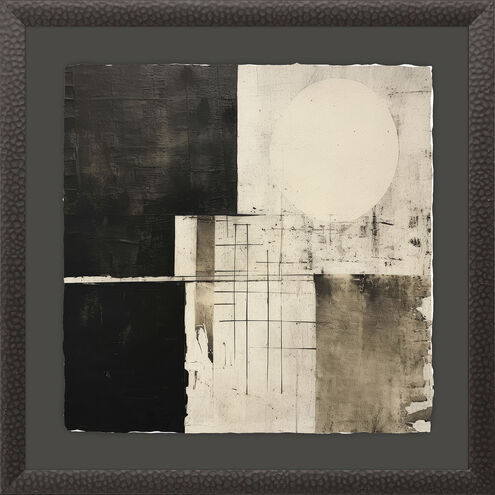Shattered Impressions Black and Beige and Brown and Neutral Framed Art