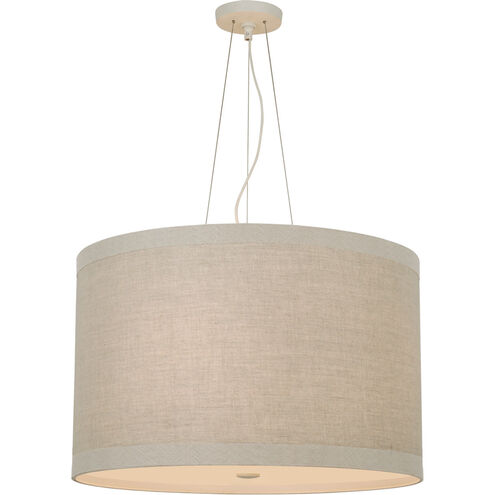 kate spade new york Walker LED 22 inch Light Cream Hanging Shade Ceiling Light in Natural Linen, Medium