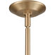 Cavendish 1 Light 20 inch Brushed Gold Pendant Ceiling Light