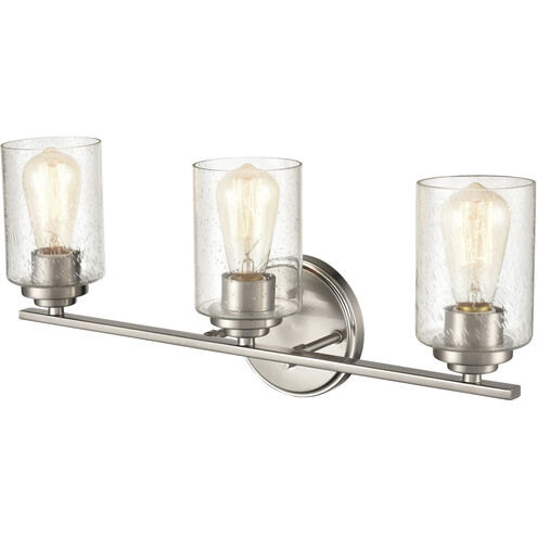 Moven 3 Light 22 inch Satin Nickel Bathroom Vanity Light Wall Light