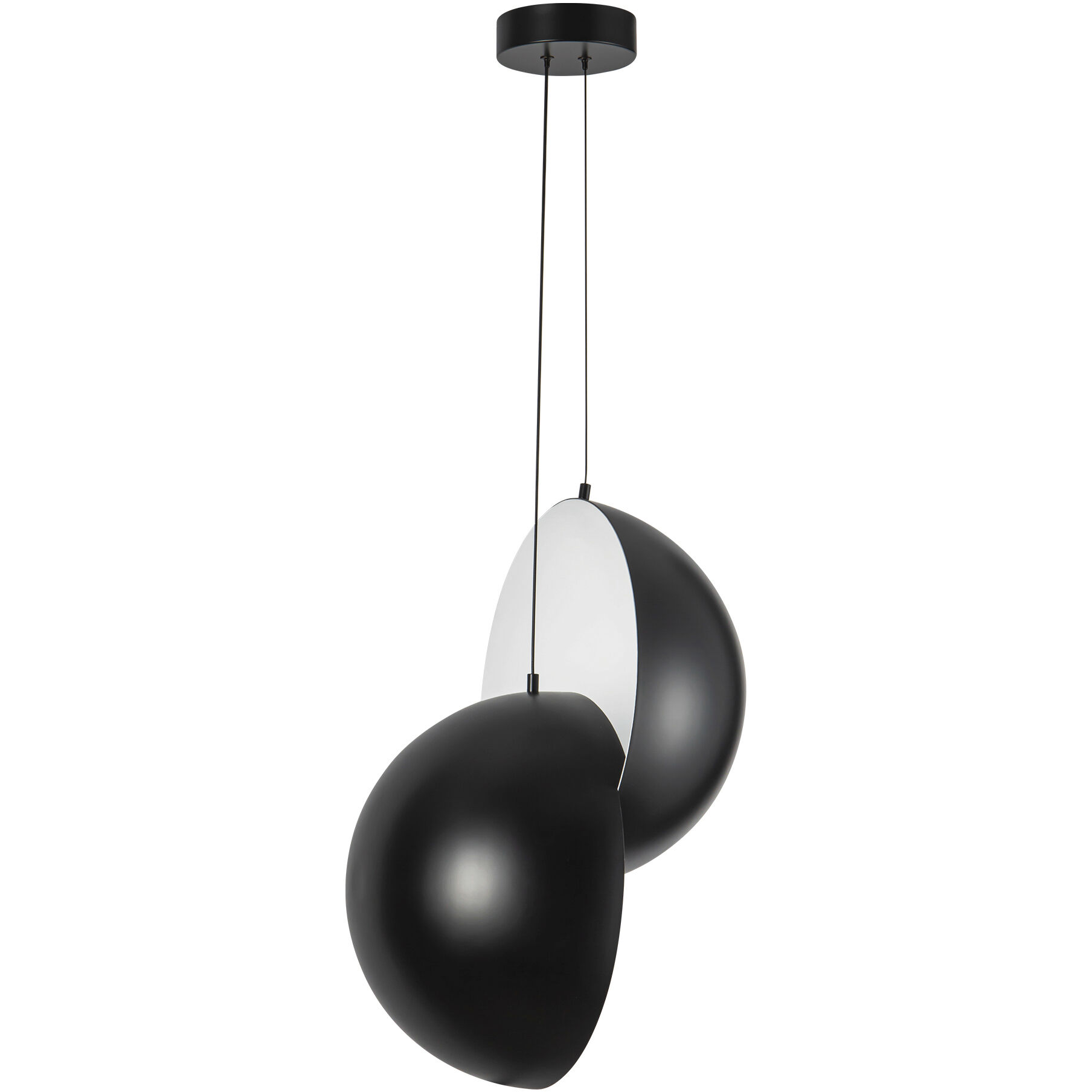 Void 15.75 inch Black Pendant Ceiling Light