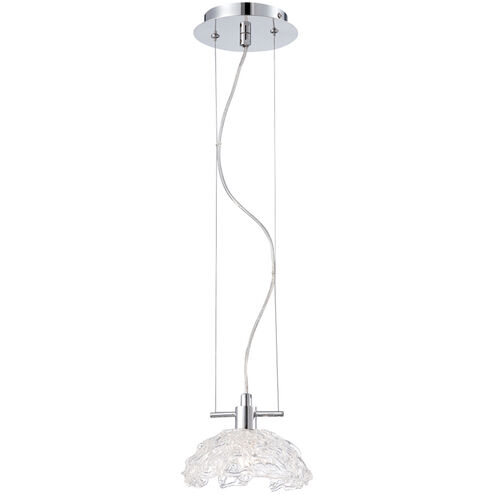 Caramico 1 Light 8 inch Chrome Pendant Ceiling Light