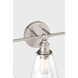Barwell 3 Light 24 inch Brushed Nickel Vanity Wall Light