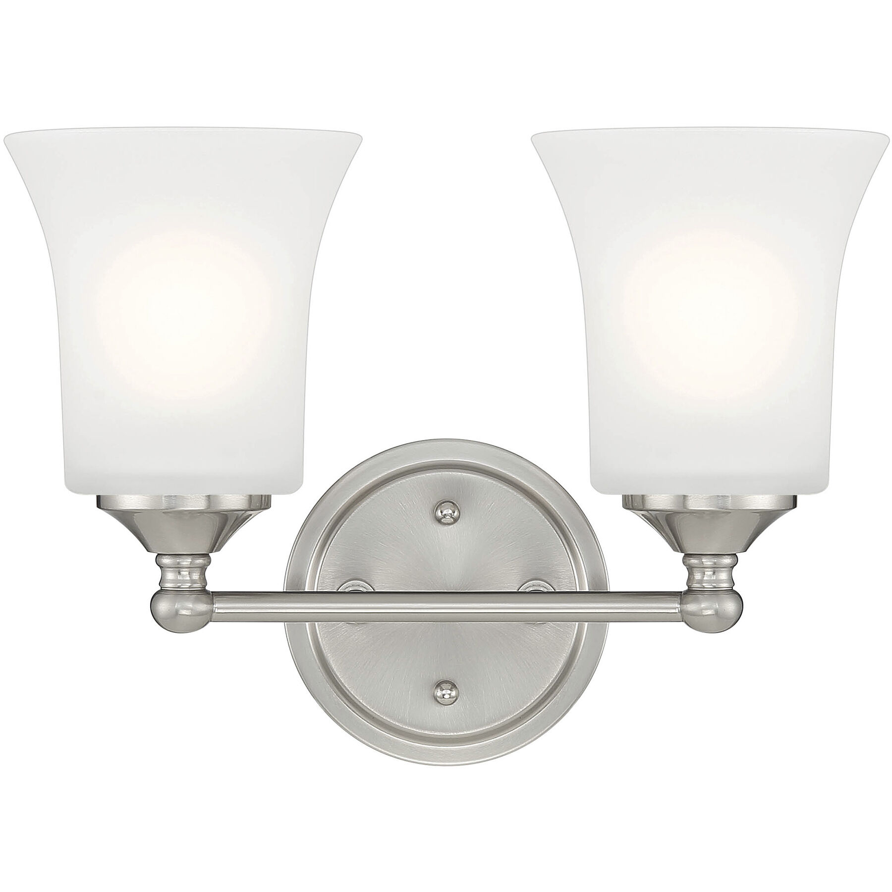 Bronson 2 Light 13 inch Brushed Nickel Vanity Light Wall Light