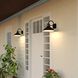 Highland Park 1 Light 10.75 inch Matte Black and White Outdoor Motion Sensor Wall Light