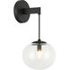 Bulbus Wall Sconce Wall Light in Matte Black