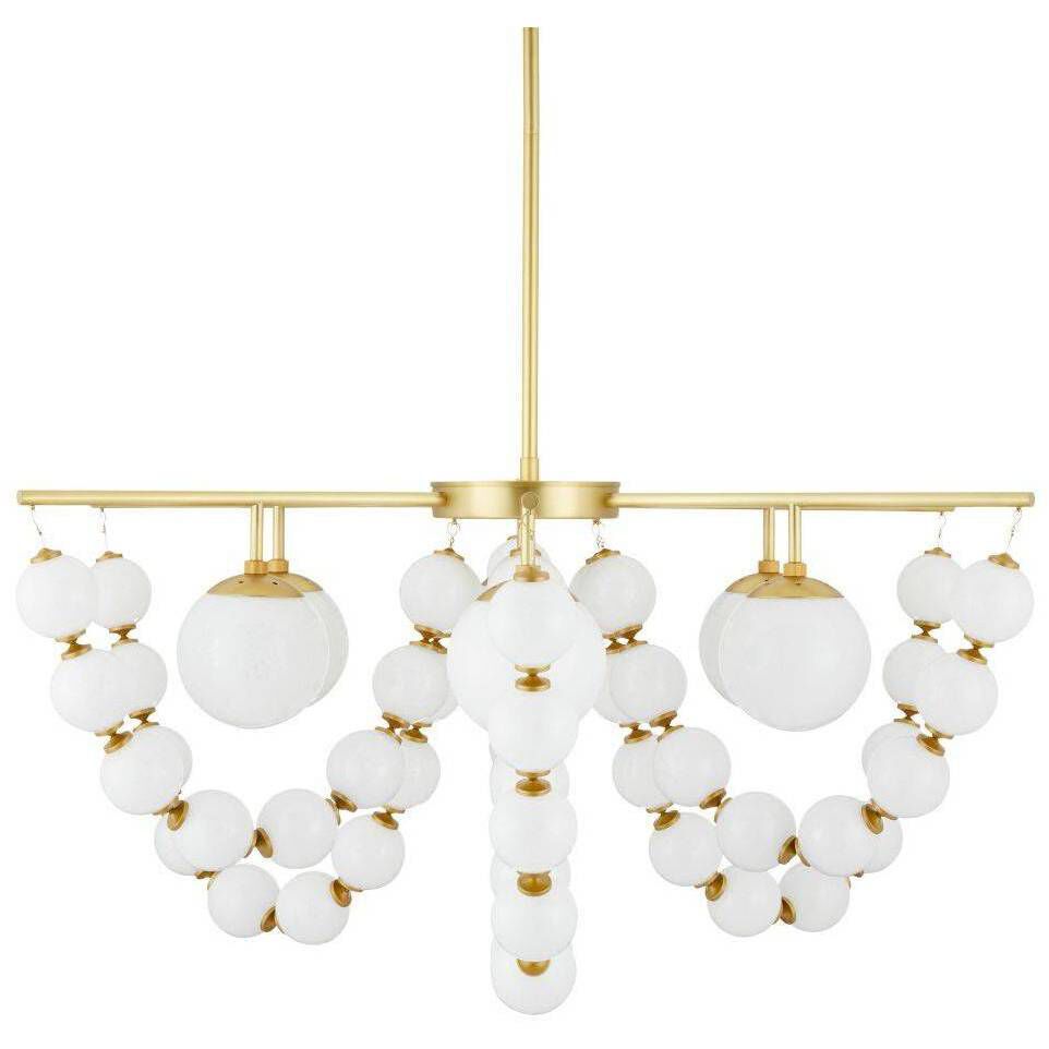 Genesis 5 Light 42 inch Antique Brass Chandelier Ceiling Light