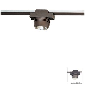 GK Lightrail 1 Light 12V Sable Bronze Patina Spot Head Ceiling Light, with Optional Diffuser