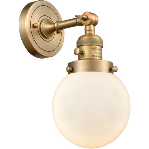 Franklin Restoration Beacon LED 6 inch Brushed Brass Sconce Wall Light, Franklin Restoration