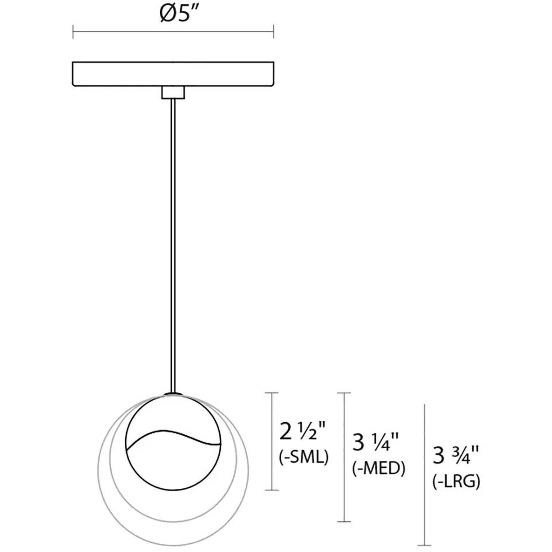 Grapes LED 4 inch Polished Chrome Pendant Ceiling Light in Clear Glass Lens 