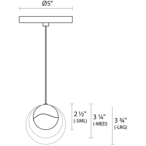 Grapes LED 4 inch Polished Chrome Pendant Ceiling Light in Clear Glass Lens