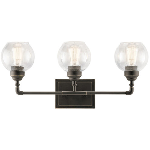 Niles 3 Light 24 inch Olde Bronze Wall Mt Bath 3 Arm Wall Light