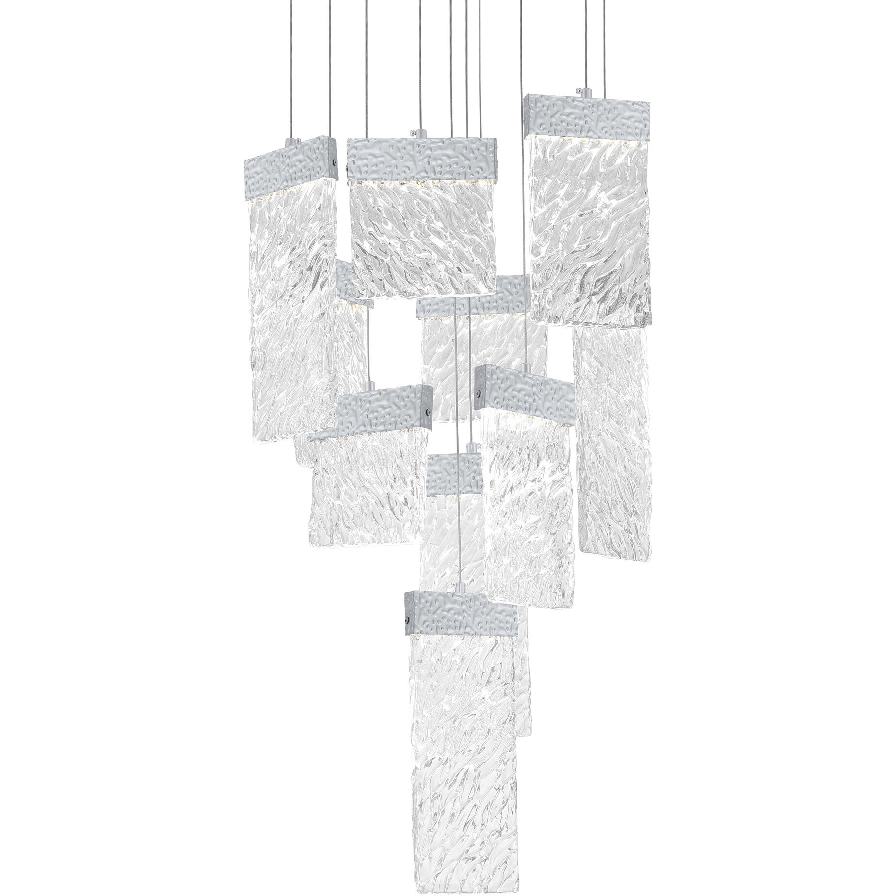 Carolina LED 20 inch Pewter Down Chandelier Ceiling Light