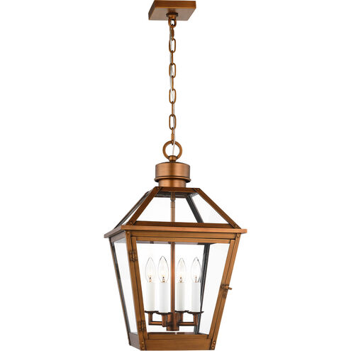 C&M by Chapman & Myers Hyannis 4 Light 13.75 inch Natural Copper Outdoor Pendant