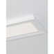 Zurich LED 15 inch White Decorative Flush Linear Ceiling Light