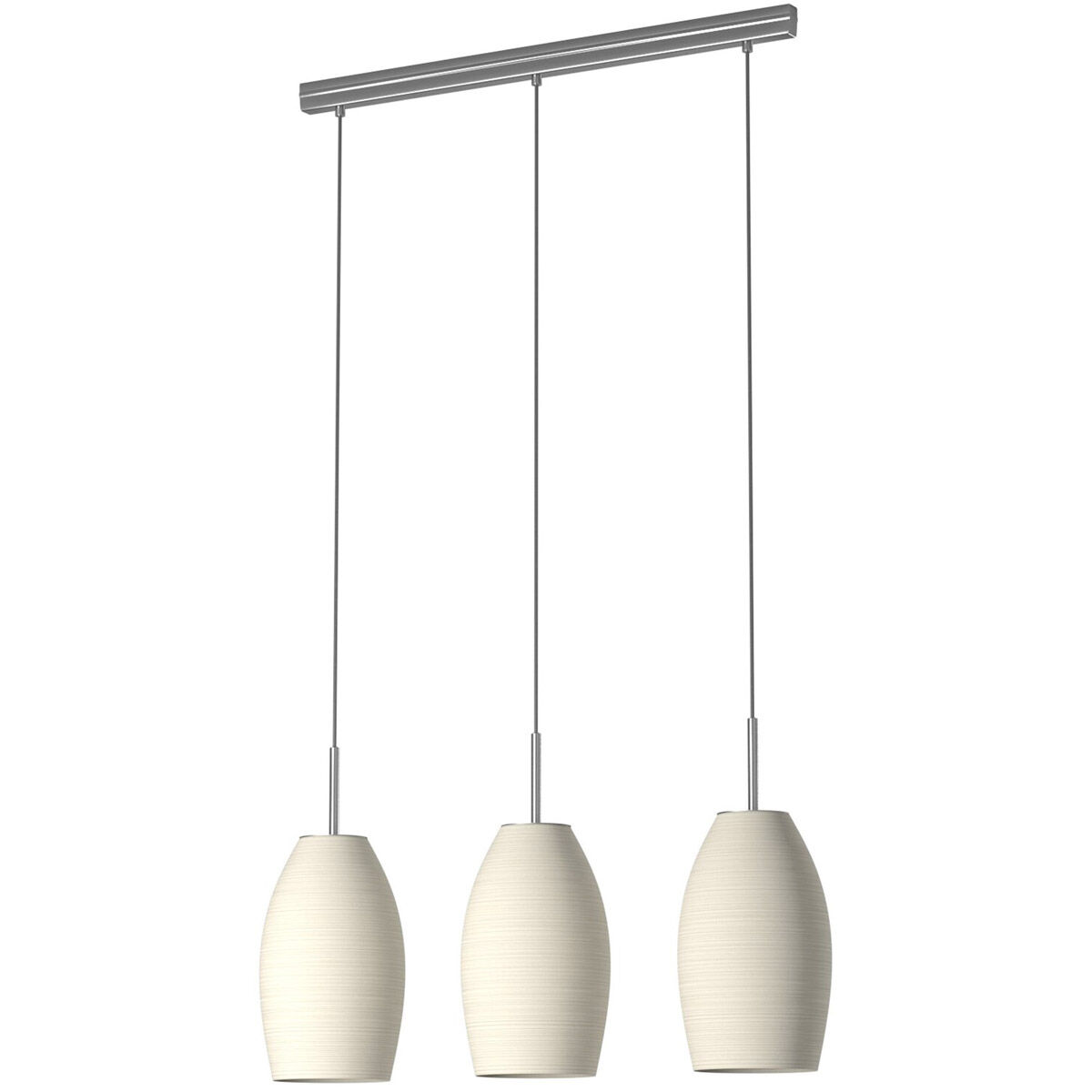 Batista 1 3 Light 28 inch Matte Nickel Trestle Hanging Light Ceiling Light