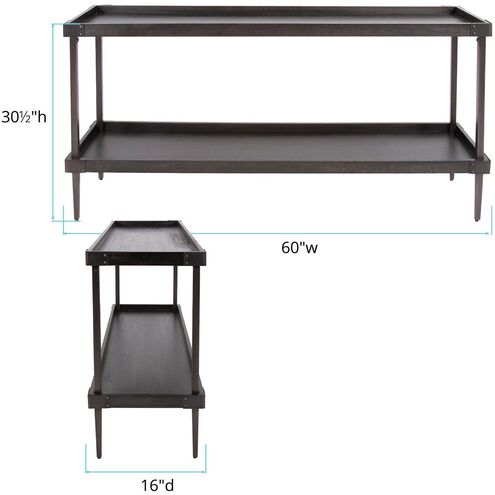 Avenue 60 inch Dark Bronze Console Table