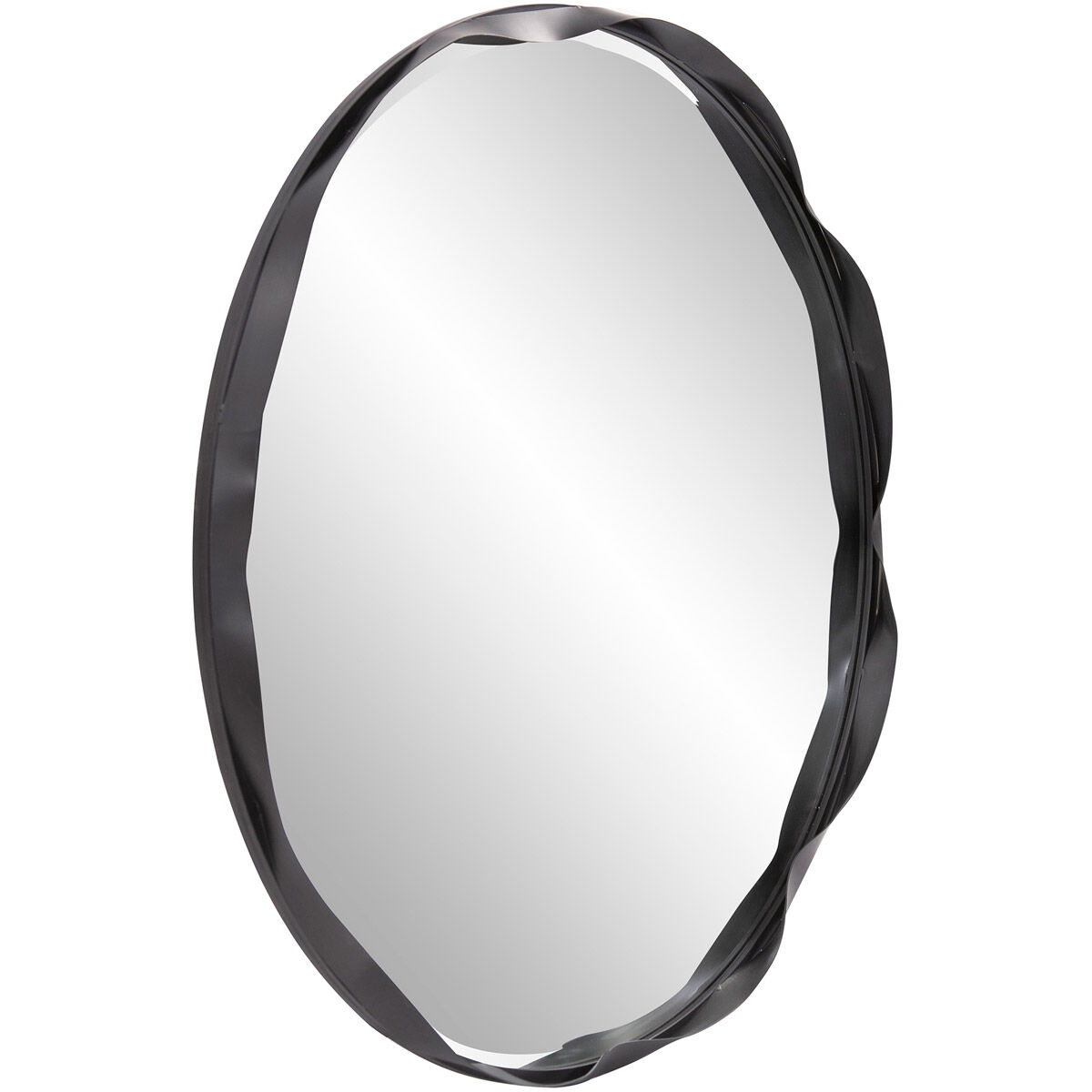 Ripley 35 X 35 inch Matte Black Wall Mirror