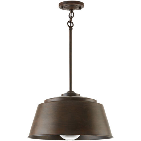 Tybee 1 Light 16 inch Nordic Grey Pendant Ceiling Light, Convertible Dual Mount
