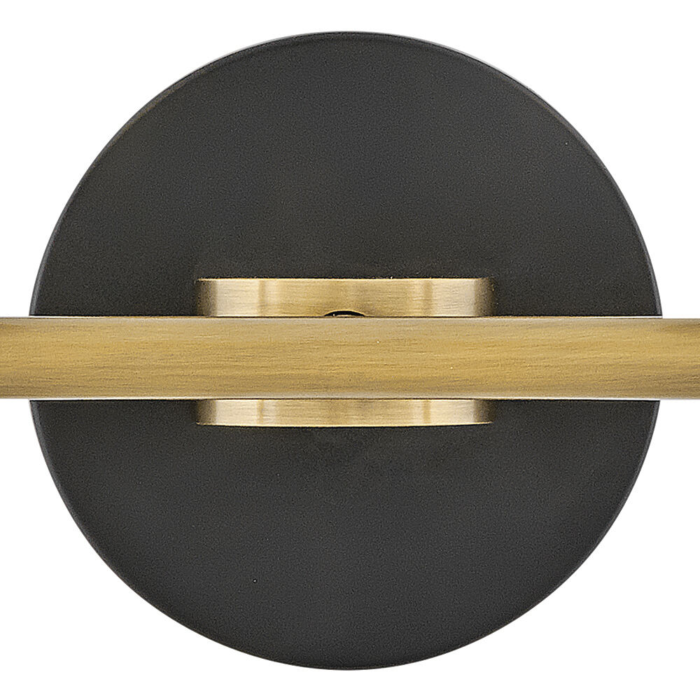 Marten 2 Light 15 inch Heritage Brass Bath Light Wall Light