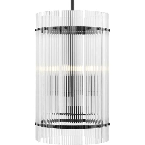 Seville 4 Light 17.87 inch Matte Black Foyer Light Ceiling Light, Design Series