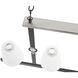 Armstrong Grove 4 Light 36 inch Charcoal with Satin Nickel Linear Chandelier Ceiling Light