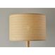 Ellis 58 inch 150.00 watt Natural Wood Floor Lamp Portable Light in Natural Woven with Beige Trim 